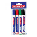 Whiteboard Markers Assorted - Pack of 4