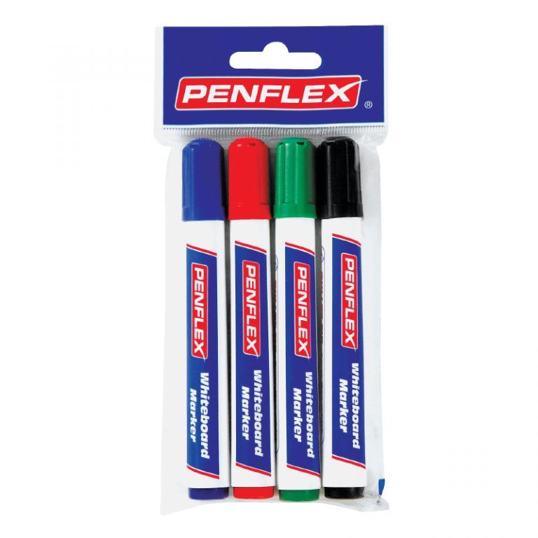 Whiteboard Markers Assorted - Pack of 4