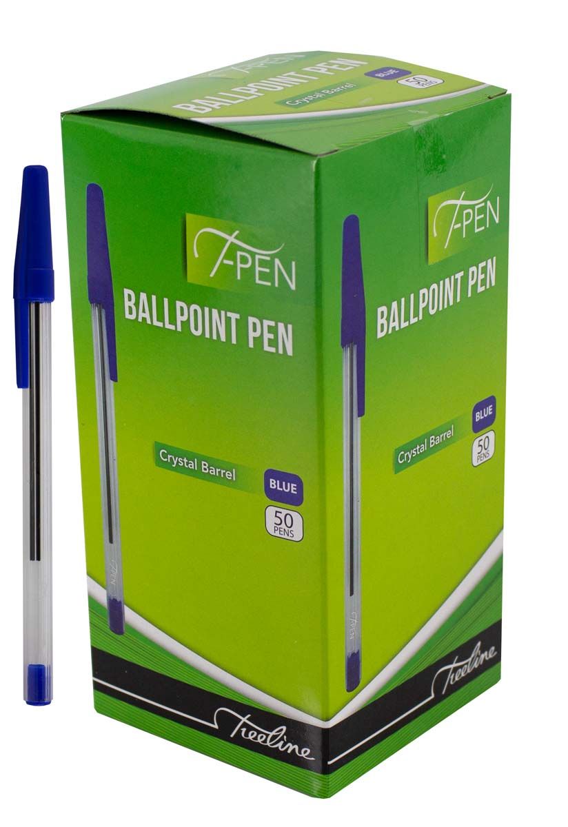 Ballpoint Pens Blue - Box of 50