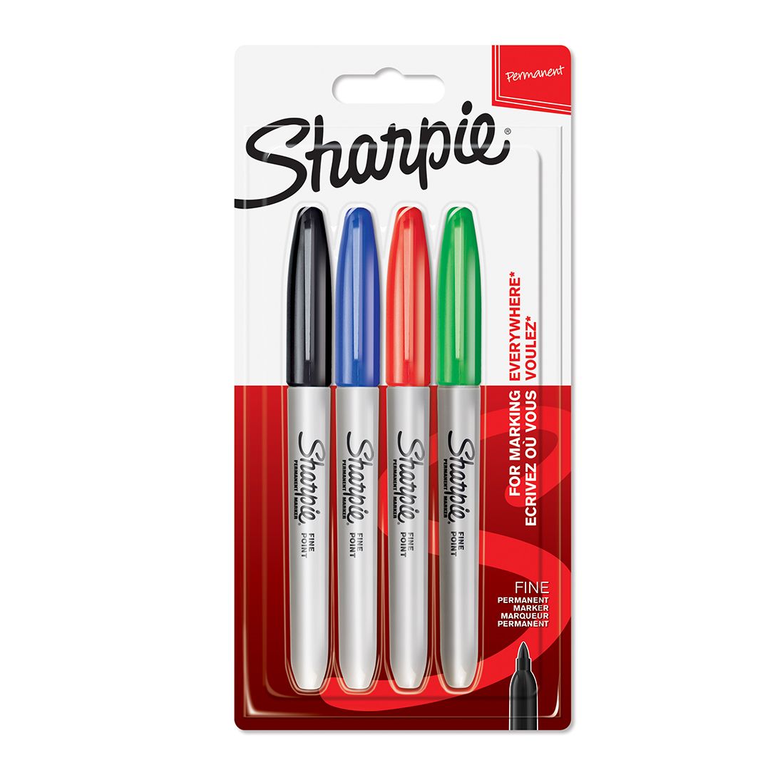 SHARPIE Fine Permanent Marker: Assorted standard Card 4's