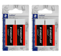 Staedtler Tradition Eraser PVC-Free - 2 Cards of 2 - Total 4