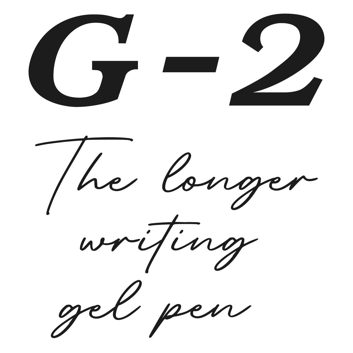 Pilot G-2 10 Gel Broad Nib Retractable Pen Pack of 2 - Black
