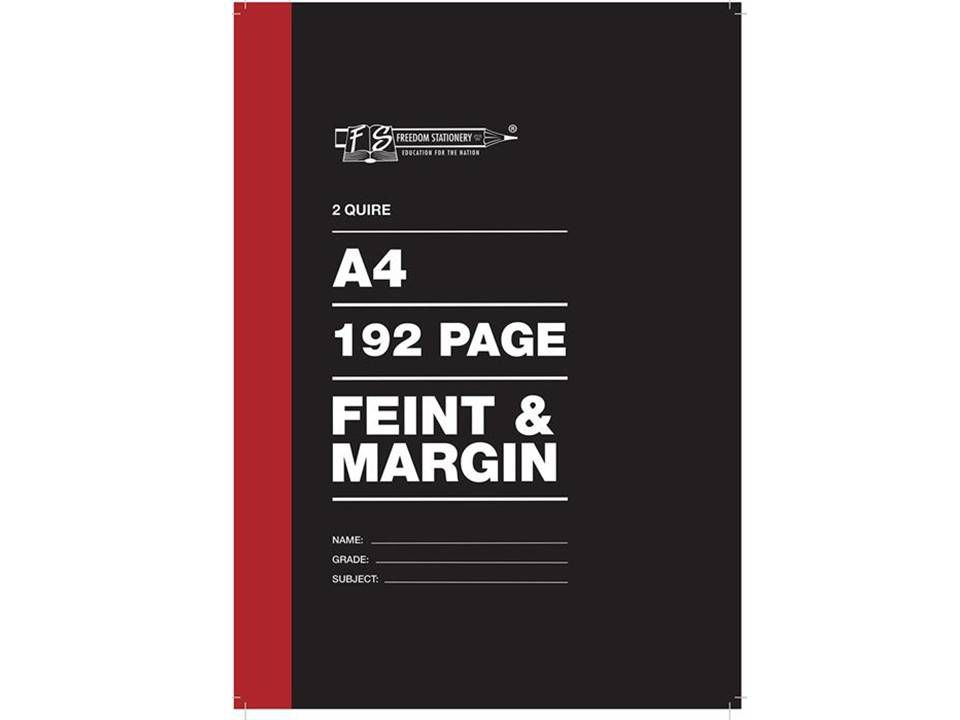 Hard Cover Book A4 2 quire 192 Pages (pack of 5)